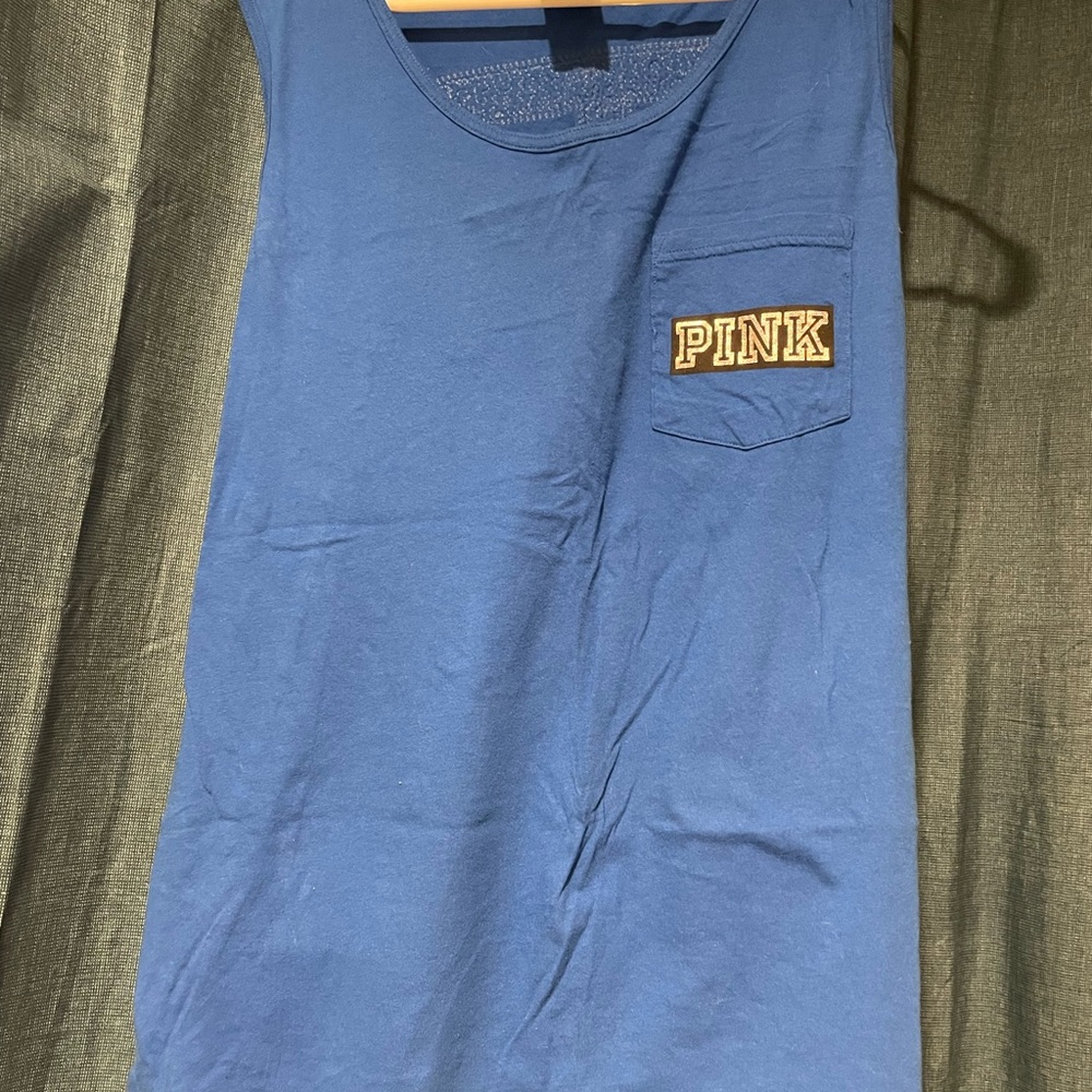 PINK Victoria's Secret Blue Tank Top